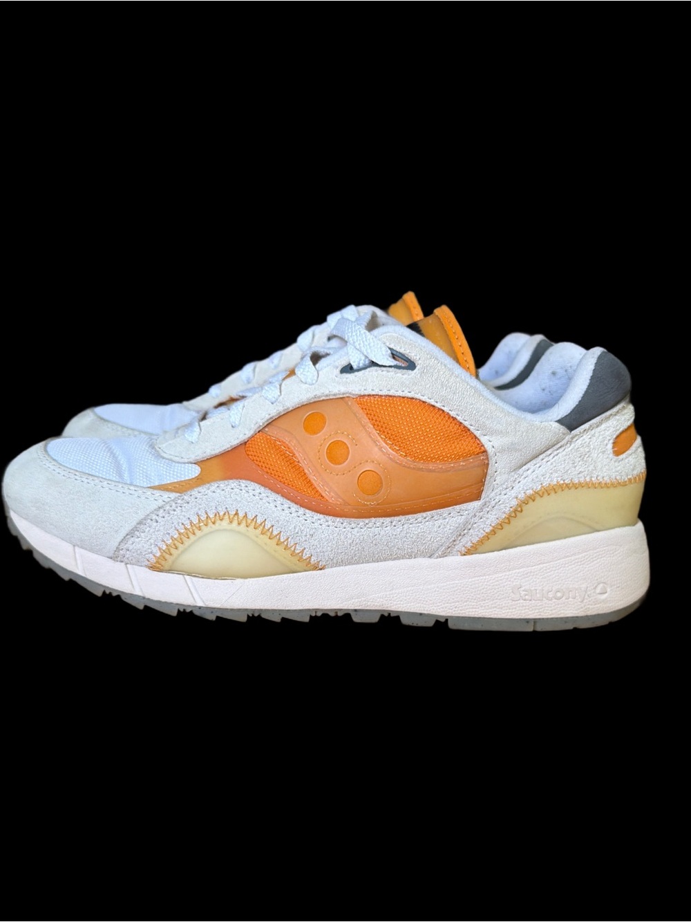 Saucony SHADOW 6000  Orange Runner with Grey accents men’s size 11 GUC